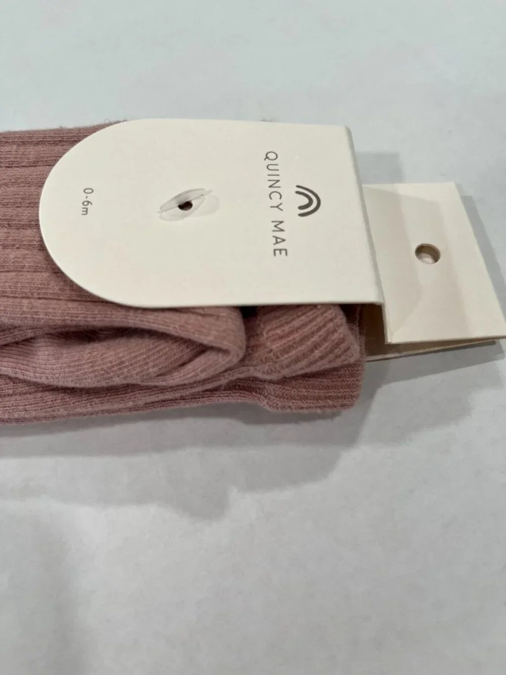 Girl - 0-6M - NWT Quincy Mae Tights in Mauve/Rose